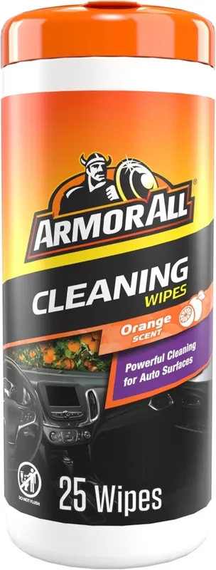 Armor All Car Interior Cleaner Wipe with Orange Scent 25ct