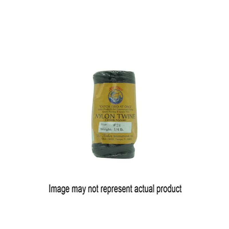 LEE FISHER SPROTS TNTB-24Q Twisted Twine, 24 Dia, 580 ft L, 165 lb Working Load, Nylon, Black