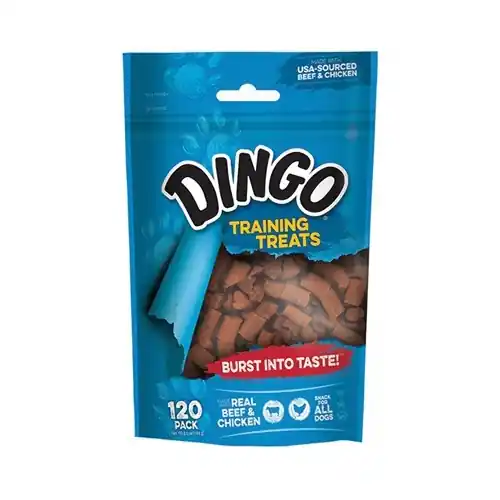 Dingo DN-99098PDQ Dog Treat, Beef, Chicken Flavor, 12.5 oz Bag