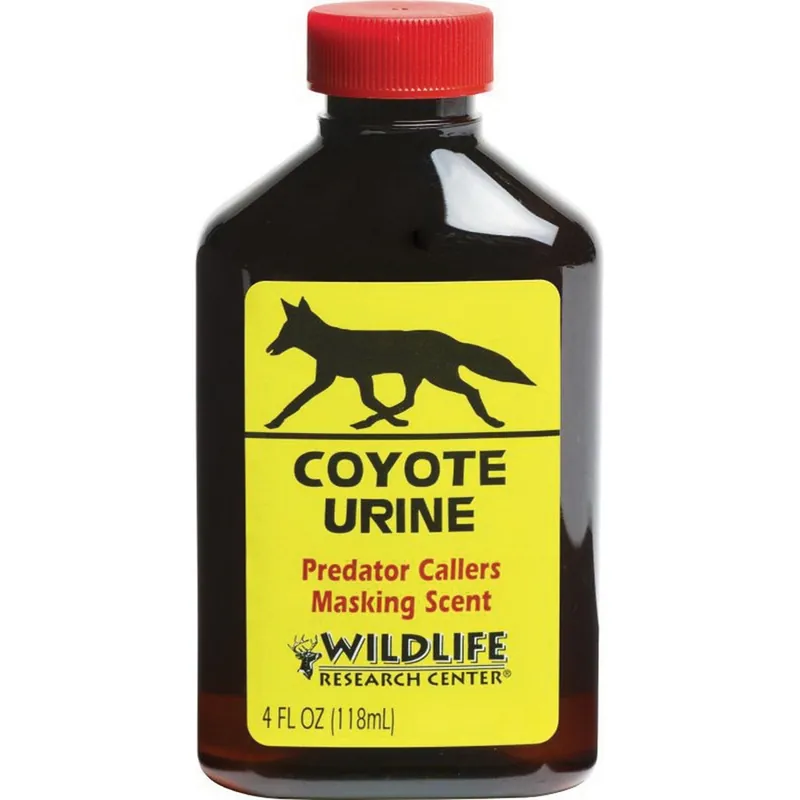 WILDLIFE RESEARCH CENTER Coyote Urine 523 Predator Callers Hunting Scent, Natural Flavor, 4 fl-oz Amber Bottle