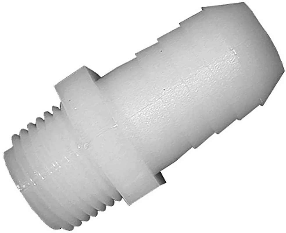 Green Leaf A3438 Adapter, 3/4 in, MNPT, 3/8 in, Hose Barb, Nylon