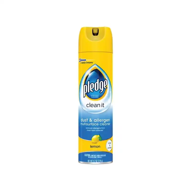 Pledge CB723756CT Multi-Surface Cleaner, 9.7 oz Aerosol Can, Lemon, Off-White