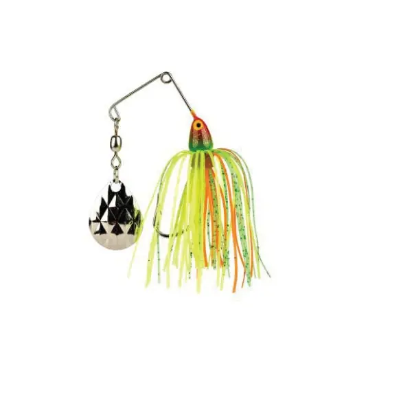 Strike King MINI-KING SPINNERBAIT MK-105G Wire Bait, Silicone, Fire Tiger Bait