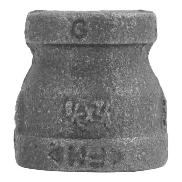 STZ 310 RC-1238 Black Reducing Coupling, 1/2 x 3/8 in, Malleable Iron, 300 psi Pressure