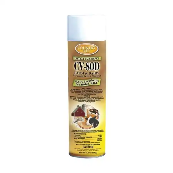Enforcer 348318CVA Fly Spray, Liquid, Amber/Light Yellow, Characteristic, 18.5 oz Aerosol Can