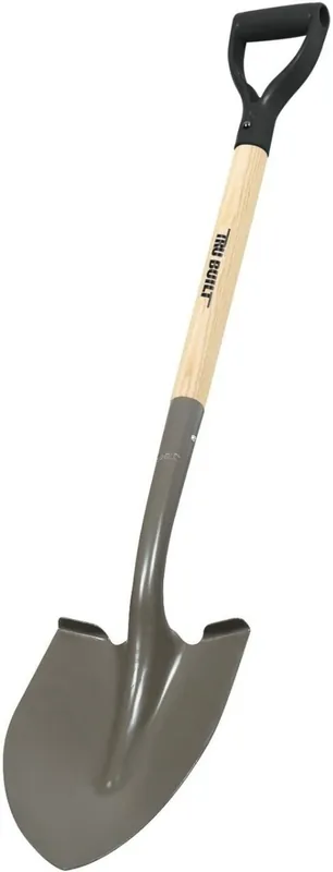 Truper 31175 Tru Built Round Point Shovel D Handle