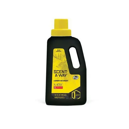 SCENT-A-WAY 100093 Laundry Detergent, Odorless, 32 oz Bottle