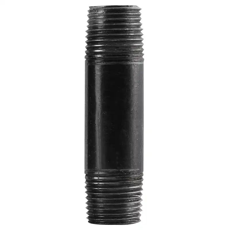 STZ 300 12X4 Black Pipe Nipple, 1/2 in, Steel, SCH 40 Schedule, 214 psi Pressure, 4 in L