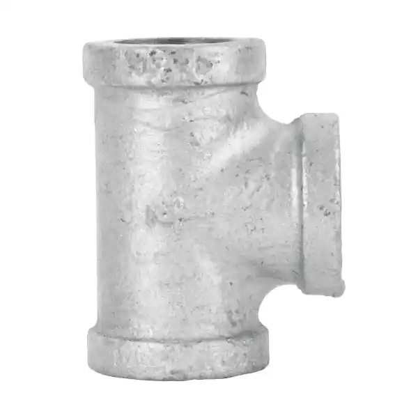 STZ 313-T-12 Galvanized Pipe Tee, 1/2 in, Malleable Iron, 300 psi Pressure