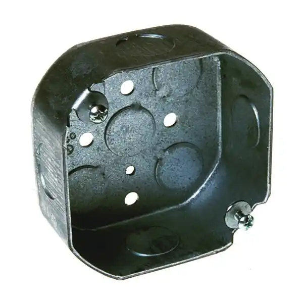 Orbit D4RB-50 Switch Box, 4 in OAW, 1-1/2 in OAD, 4 in OAH, 9-Knockout, Steel Housing Material, Gray