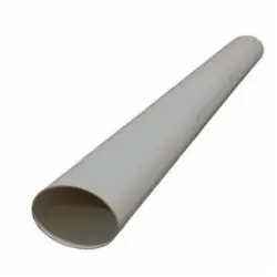 CRESLINE 51850 Pipe, 4 in, 10 ft L, Plain, SCH 40 Schedule, PVC, White