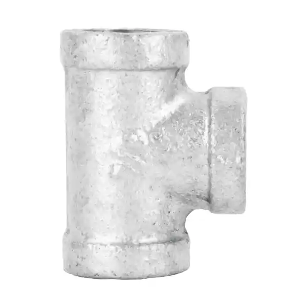 STZ 311 T-14 Galvanized Pipe Tee, 1/4 x 1/4 in, Malleable Iron, 300 psi Pressure