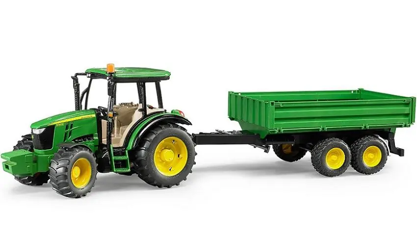 Bruder 1 16 John Deere 5115M Tractor with Tipping Trailer Toy