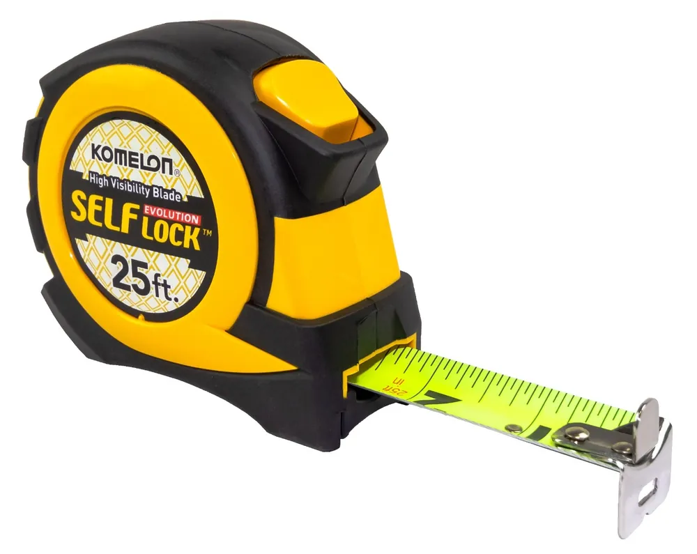 Komelon Self Lock Evolution Measuring Tape - 25 Feet