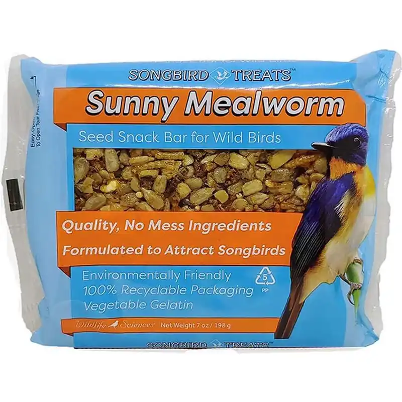 Wildlife Sciences Songbird Treat 8 Oz. Cake - Sunny Mealworm