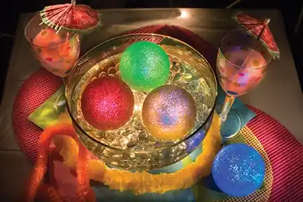 LED Light Up Glitter Globes