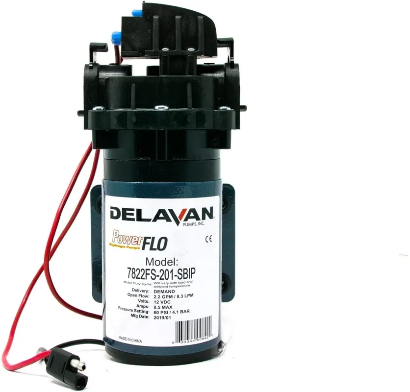 Delavan 7822FS-201-SBIP 12 Volt 60 PSI 2.2 GPM Sprayer Pump
