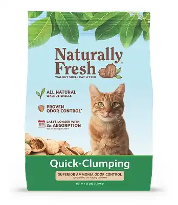 Naturally Fresh Unscented Clumping Walnut Cat Litter - 14 LB.