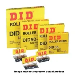 DAIDO D.I.D RC35-MD Roller Chain, 35, 10 ft L, Single, 3/8 in TPI/Pitch, Shot Peened