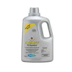 Farnam Equisect 100540297 Fly Repellent, Liquid, Pale Greenish/Yellow, Candy, Citrus, Pine-Like, 1 gal