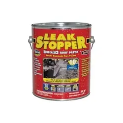 Gardner LEAK STOPPER 0311-GA Roof Patch, Liquid, Petroleum Hydrocarbons, Black, 1 gal