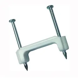GB PS-175ZN Cable Staple, 3/4 in W Crown, Plastic/Polyethylene