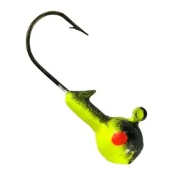 SOUTHERN PRO TACKLE 5HJ16-03 Hot Head Jig Fishing Lure, Black/Chartreuse Lure