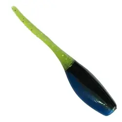 SOUTHERN PRO TACKLE 2.0-08-SS04 Stinger Shad Fishing Lure, Plastic, Black/Blue/Chartreuse Sparkle Lure