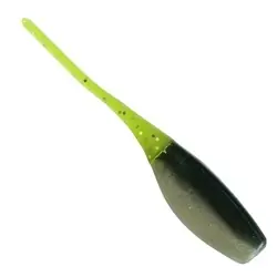 SOUTHERN PRO TACKLE 2.0-08-SS06 Stinger Shad Fishing Lure, Plastic, Chartreuse Sparkle/Pearl/Smokey Storm Smoke Lure
