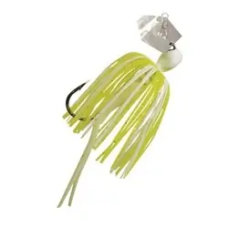 CHATTERBAIT CB-MICRO18-02 Micro Fishing Lure, Chartreuse/White Bait