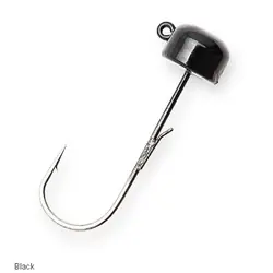 Z-MAN Finesse ShroomZ FJH15-02PK5 Jig Head, 1/5 oz, Black