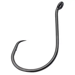 Gamakatsu 356414 Big Cat Circle Hook, Forged Steel, Nickel Silver Black