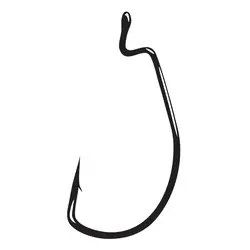 Gamakatsu 74412 EWG Offset Shank Worm Hook, NS Black