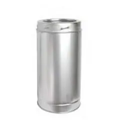 ShelterPRO SHP6L12 Chimney Pipe, 12 in L, Stainless Steel