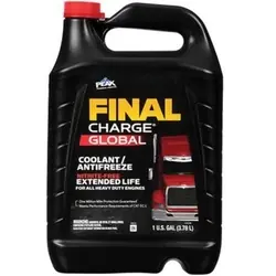 PEAK FINAL CHARGE FXAB53 Anti-Freeze and Coolant, 1 gal Bottle, Red