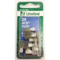 Littelfuse ATO Series 0ATO020.VP Blade Fuse, Automatic, Fast-Acting Fuse, 32 VAC/VDC, 20 A, 1000 A Interrupt