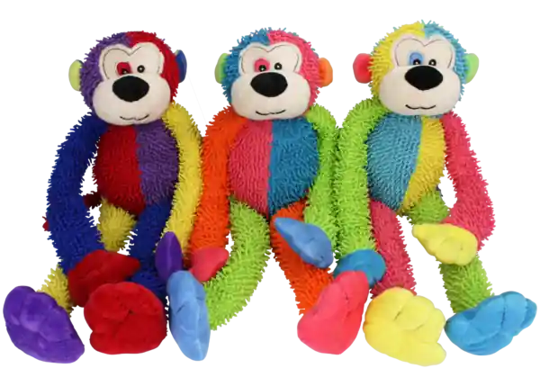 Multipet 18" Crew Monkey Dog Toy - Assorted Colors