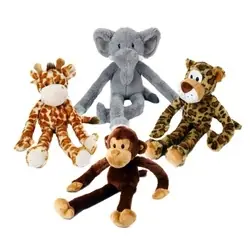 multipet Safari 22370 Swinging Toy, L, Plush Toy, Assorted