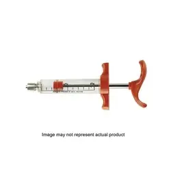 Agri-Pro 11705 Ardes Syringe, 10 mL Capacity, Nylon/Plastic, Black/Clear/Orange