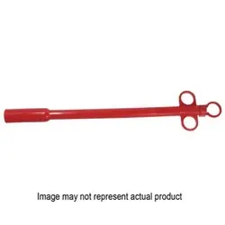 Agri-Pro 257303C Balling Gun, Ribbed Head, Polyethylene, White, 13-1/2 in L