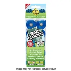 Bags on Board Bac Block‘R 3203940042 Waste Pick-Up Bag, L, Blue