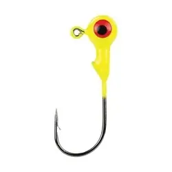 MR. CRAPPIE BY STRIKE KING MRCJH116-1 Jig Head, Nickel, Chartreuse