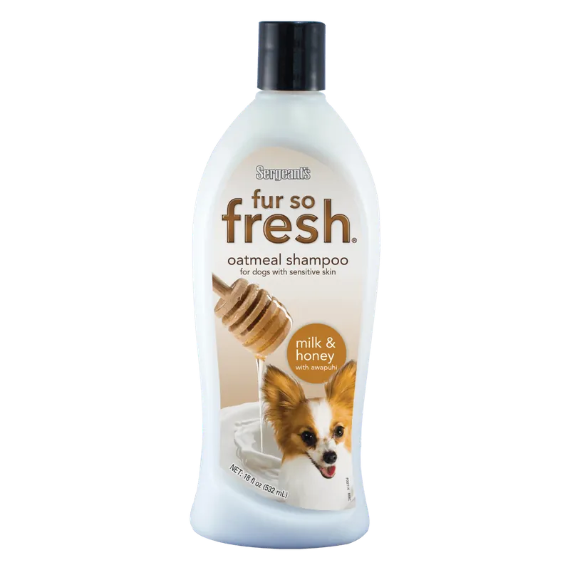 Sergeant’s® Fur So Fresh® Oatmeal Shampoo for Dogs with Sensitive Skin, Milk & Honey with Awapuhi Scent