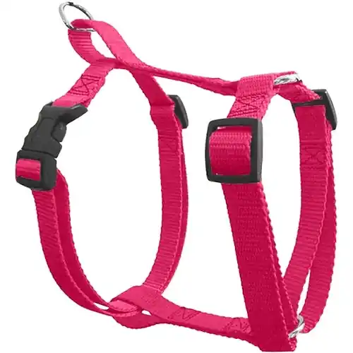 Scott Pet 2673HPXS Adjustable Dog Harness, 8-1/2 to 14 in, Fastening Method Buckle, Nylon Harness, Hot Pink