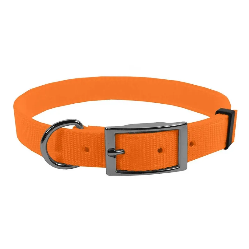 Scott Pet 1668HO24 Dog Collar, 24 in L Collar, 1 in W Collar, Nylon, Hot Orange