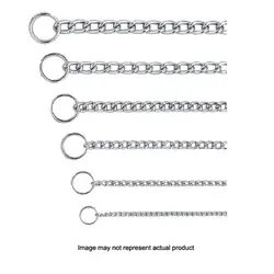 Scott Pet 0642 Choke Chain Dog Collar, Double Welded Link, 3 mm Chain, 22 in L Chain, Steel
