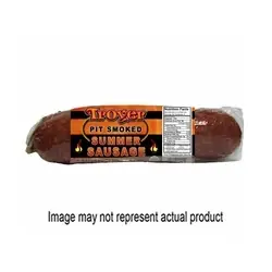Troyer 539054 Summer Sausage, Pit Smoked Flavor, 16 oz