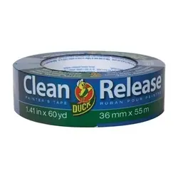 Duck Clean Release 240194 Painter‘s Tape, 60 yd L, 1.41 in W, Blue