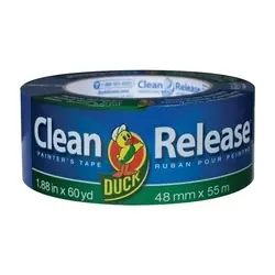 Duck Clean Release 240195 Painter‘s Tape, 60 yd L, 1.88 in W, Blue