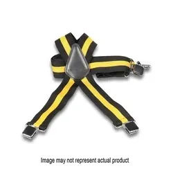 Carhartt CH45005-075-OS Tradesmen Suspender, One-Size, Elastic/Metal, Black/Steel Stripe